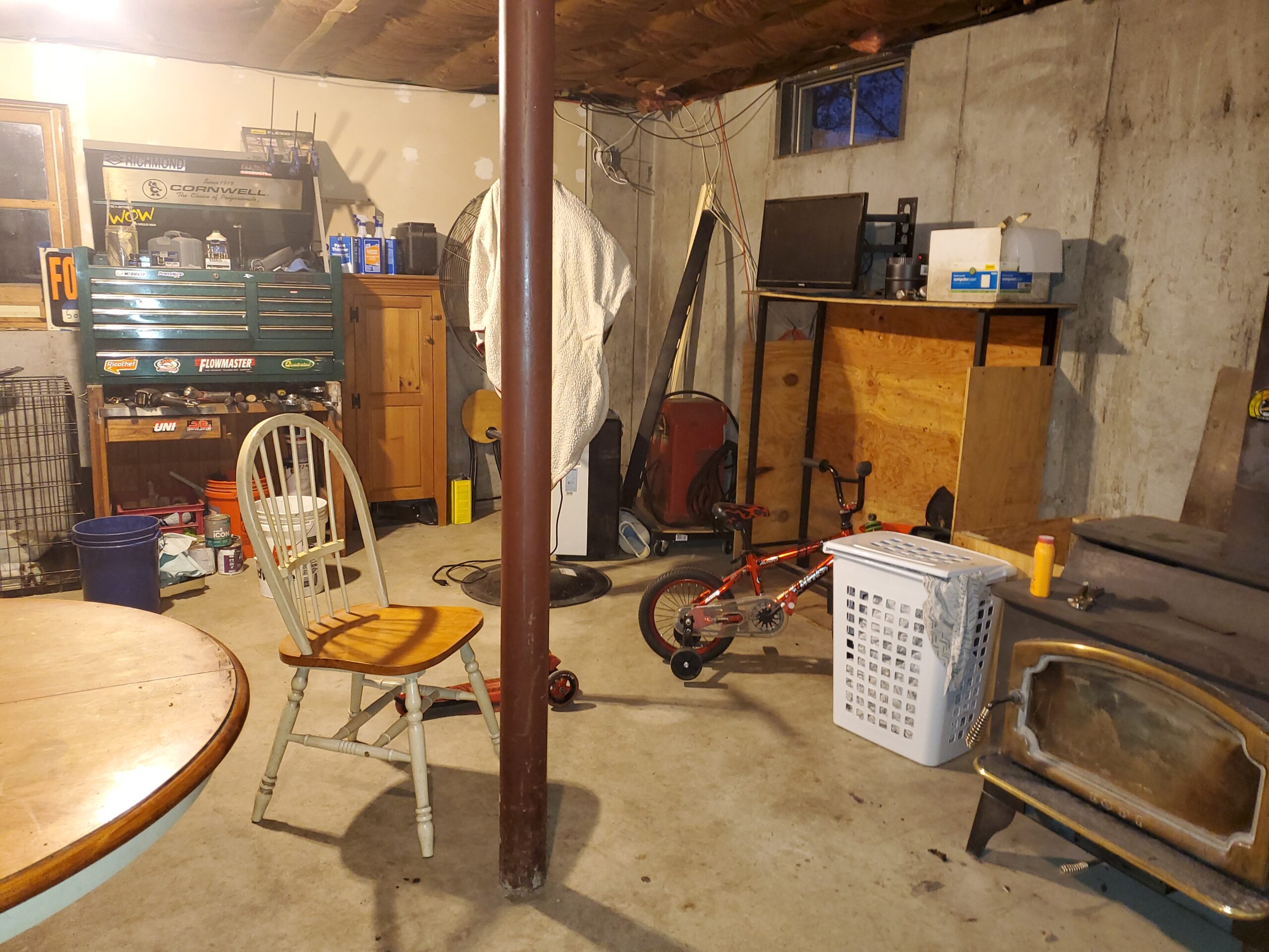 Basement before renovation